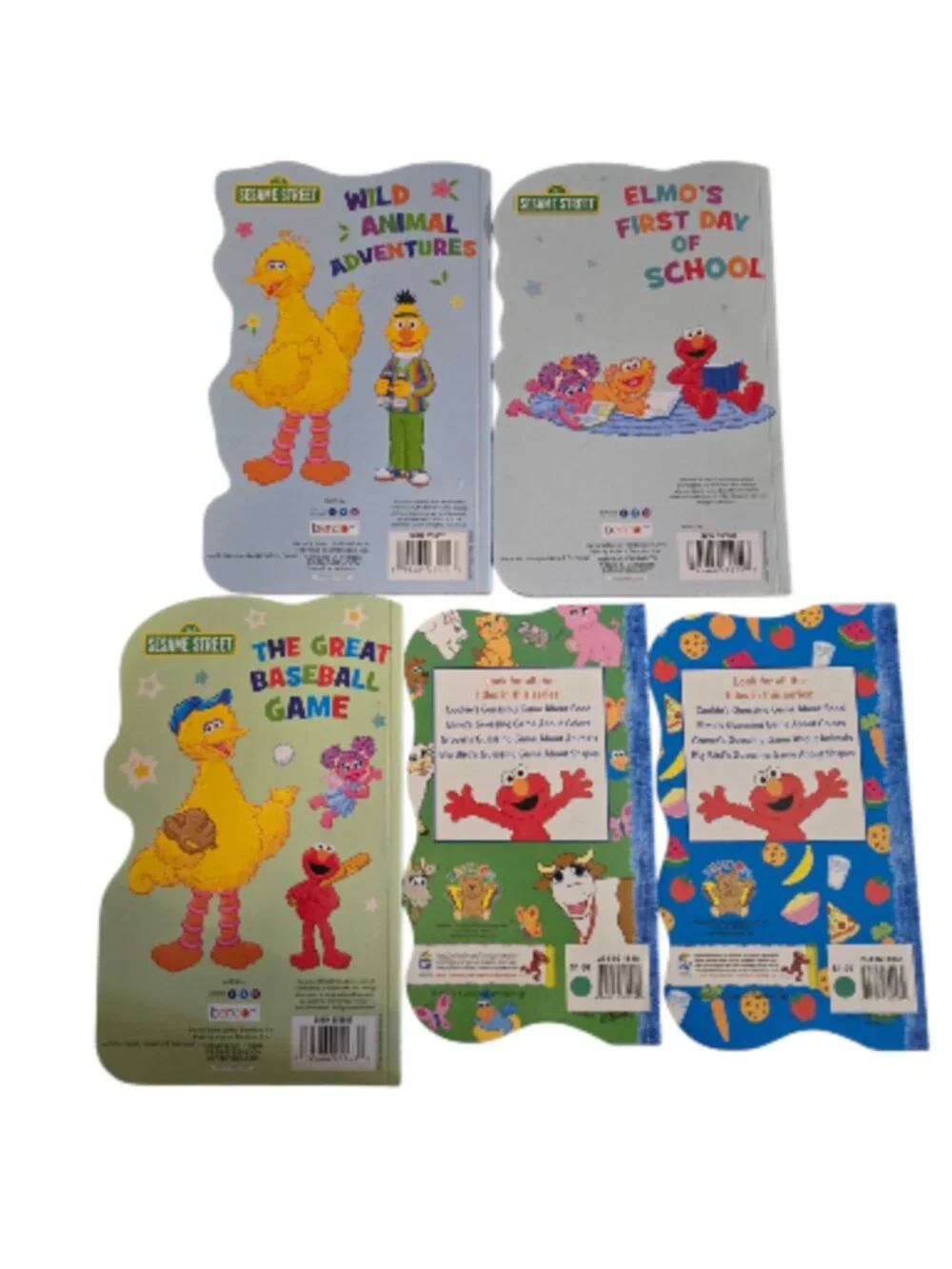 Sesame Street Board Book Lot of 5 Elmo Cookie Monster Grover Kids Toddler Books
